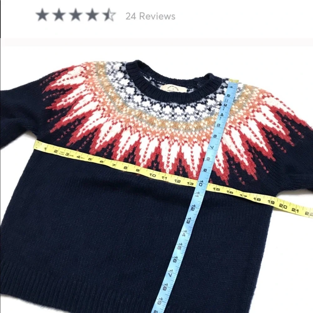 Marine Layer+Lost & Found Tessa Fair Isle Sweater - Picture 3 of 7